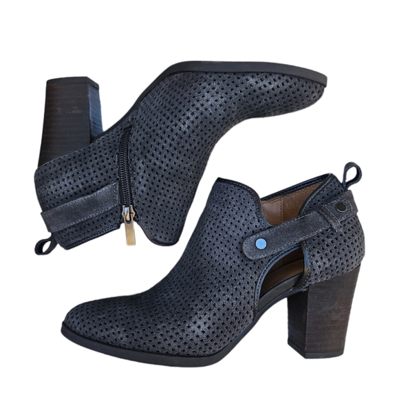 Franco Sarto Ankle Booties Gray Suede Dale2 Size 8 - Picture 3 of 5